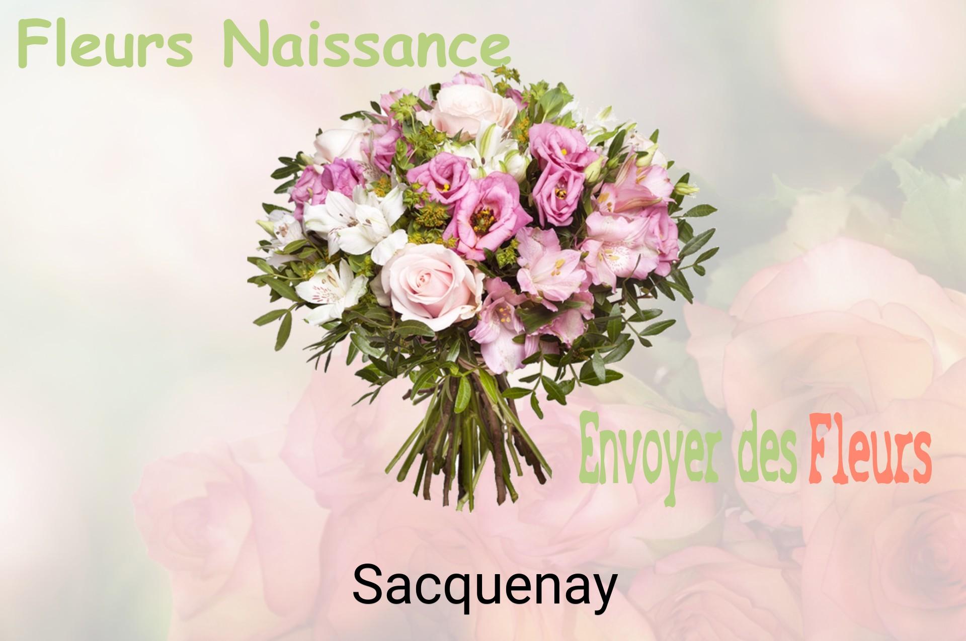 Bouquet de fleurs de naissance livré à Sacquenay